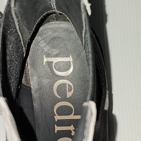 NEW Pedro Garcia Zisca Ankle Boot Women EU 38.5 Storm Gray Suede Chelsea Luxury - Picture 9 of 12